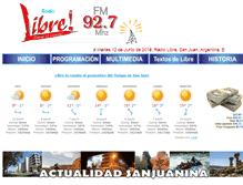 Tablet Screenshot of frecuencialibre.com.ar